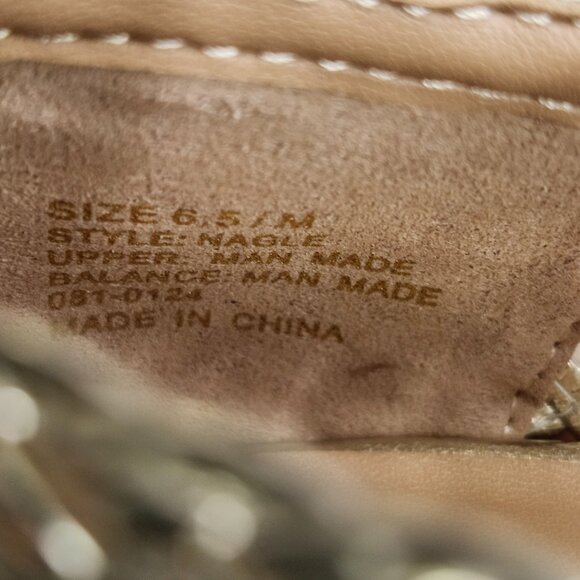 AEROSOLES Nagle Women 6.5 Metallic Woven Loafers Flat NIB - Picture 7 of 16